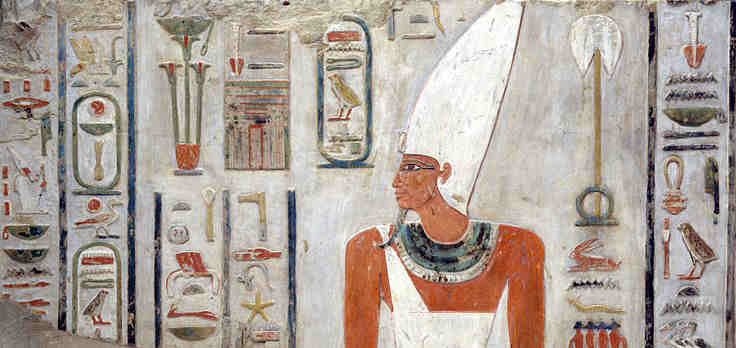 Egyptian Hieroglyphics from tomb paintings of Mentuhotep II