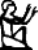 Hieroglyphic Symbol for a man worshipping a god
