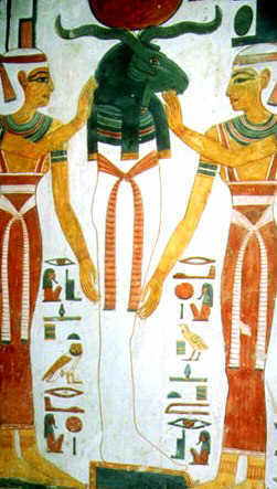 Nephthys, Ra and Isis