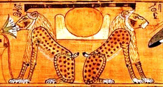 Tefnut and Shu - Twin lion gods